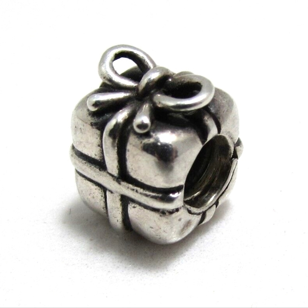 Pandora Sterling Silver Christmas Birthday Gift Bead
